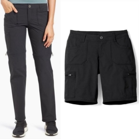 Kuhl Pants - KUHL Horizon Convertible Pants 6297 Black Regular Size 2